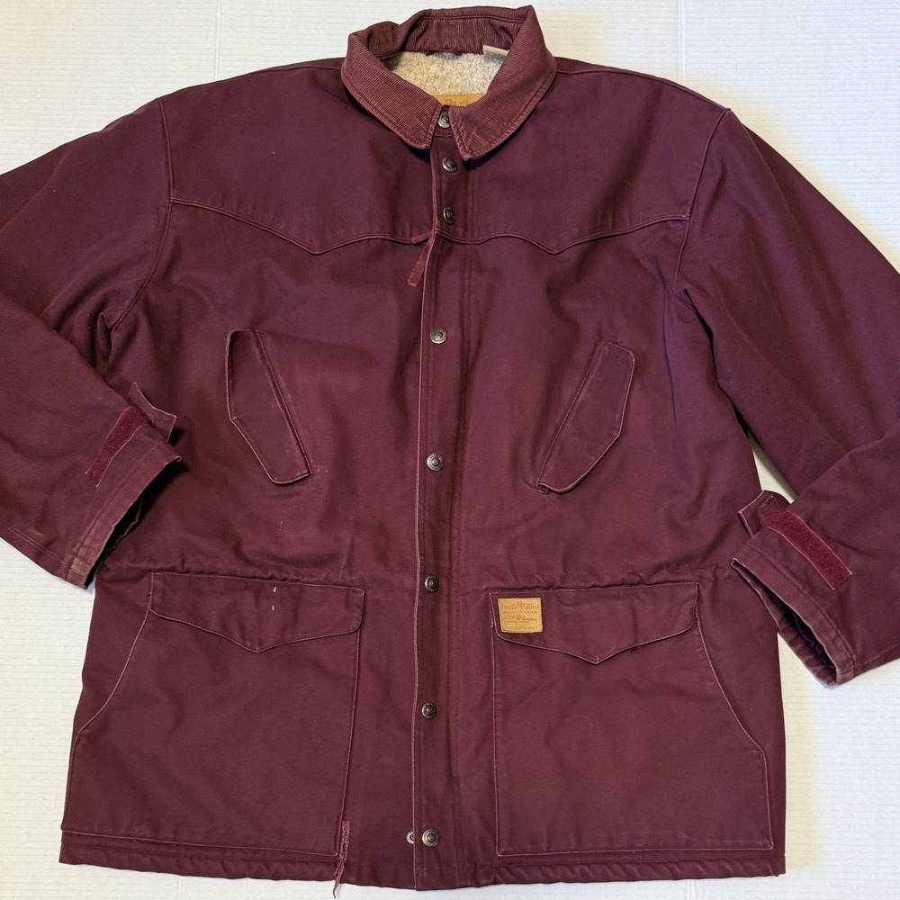 POWDER RIVER OUTFITTERS - Men's Canvas Sherpa Lined Chore Jacket‎ - X-Large XL